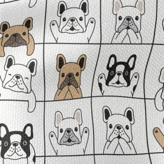 French Bulldog In Different Ac Waterproof Canvas