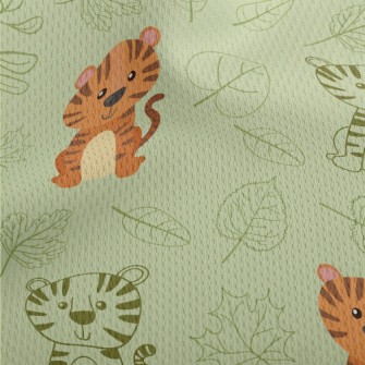 Cute Tiger Sitting Athletic Mesh Flat Back