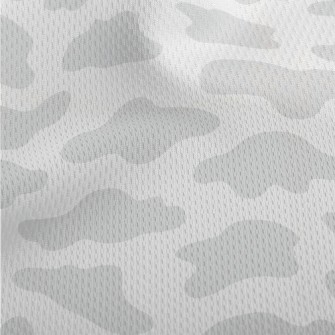 Light Gray Irregular Cloud Blo Athletic Mesh Flat Back