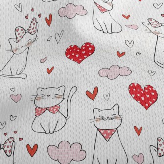 Cat Wearing A Bow Tie And Scar Athletic Mesh Flat Back