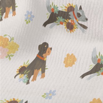 Cute Color Blocks Of Rottweile Terry