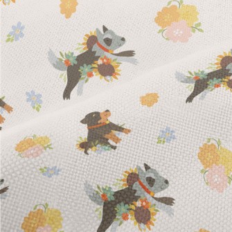 Cute Color Blocks Of Rottweile Performance Linen