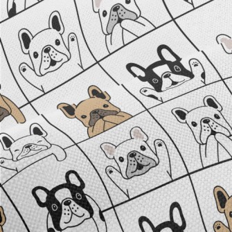 French Bulldog In Different Ac Performance Linen