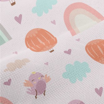 Colorful Bird Hot Air Balloon  Performance Linen