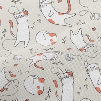 Happy And Leisurely Cat Performance Linen