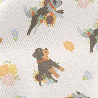 Cute Color Blocks Of Rottweile Standard Corduroy