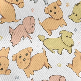 Hand Drawn Illustration Of Pup Standard Corduroy