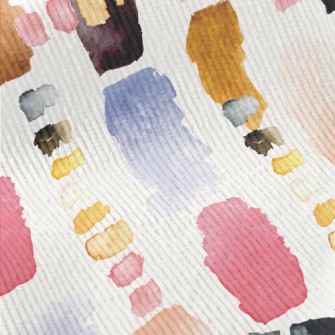 Colorful Abstract Watercolor B Standard Corduroy