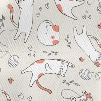 Happy And Leisurely Cat Standard Corduroy