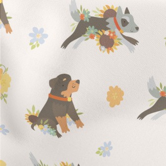 Cute Color Blocks Of Rottweile Stretch Ponte