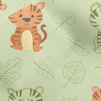 Cute Tiger Sitting Micro Fleece