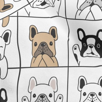 French Bulldog In Different Ac Micro Fleece
