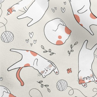 Happy And Leisurely Cat Micro Fleece