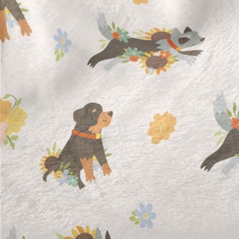 Cute Color Blocks Of Rottweile Minky