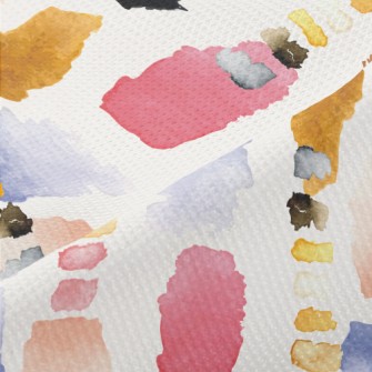 Colorful Abstract Watercolor B Piqué