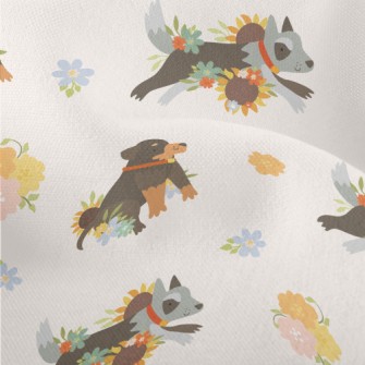 Cute Color Blocks Of Rottweile Lightweight Performance Linen