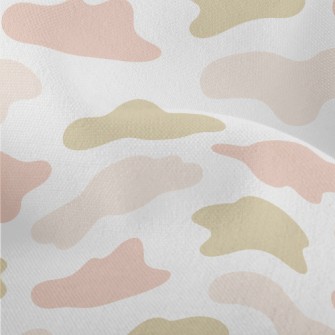 Brown Pink Splash Pattern Lightweight Performance Linen
