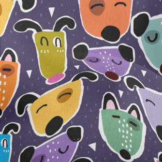 Brightly Colored Dogs Lightweight Performance Linen