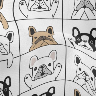 French Bulldog In Different Ac Lightweight Performance Linen