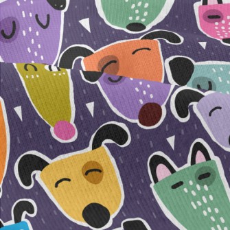 Brightly Colored Dogs Modern Jersey