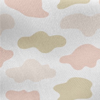 Brown Pink Splash Pattern Jersey Backed Fleece