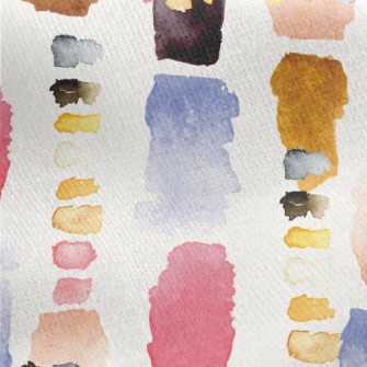 Colorful Abstract Watercolor B Jersey Backed Fleece