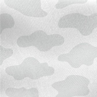 Light Gray Irregular Cloud Blo Jersey Backed Fleece