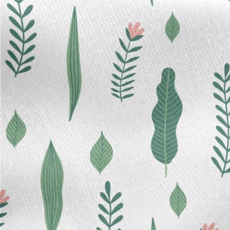 Flowers And Plants In Children Jersey Backed Fleece