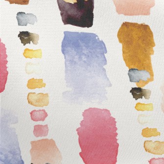 Colorful Abstract Watercolor B Pongee