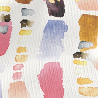 Colorful Abstract Watercolor B Stretch Jersey