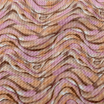 Watercolor Animal Print Birdseye Piqué