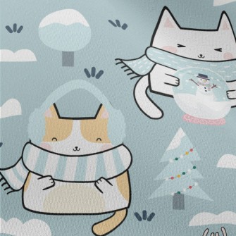 Cat In Cold Winter Chiffon