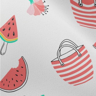 Red Flower Umbrella Bag Popsic Chiffon