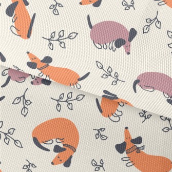 Colorful Cozy Dachshund Dog Waterproof Oxford