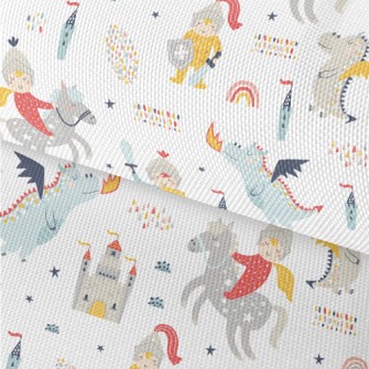 Baby Warrior And Dragon Castle Waterproof Oxford