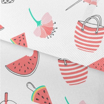 Red Flower Umbrella Bag Popsic Waterproof Oxford