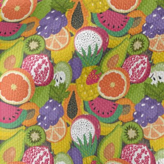 Brightly Colored Fresh Fruit Waterproof Canvas