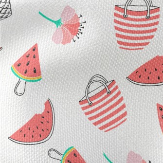 Red Flower Umbrella Bag Popsic Waterproof Canvas