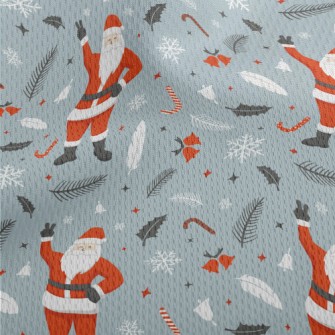 Happy Santa Claus Athletic Mesh Flat Back