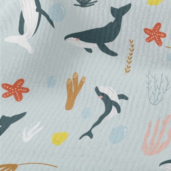 Whales And Corals In Various P Terry