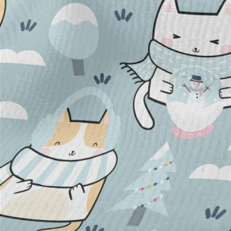 Cat In Cold Winter Terry