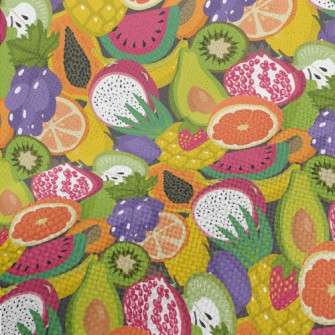 Brightly Colored Fresh Fruit Performance Linen