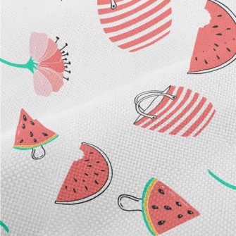 Red Flower Umbrella Bag Popsic Performance Linen