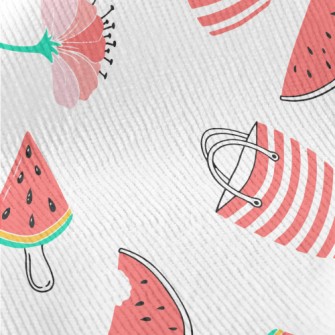 Red Flower Umbrella Bag Popsic Standard Corduroy