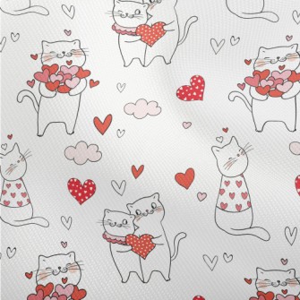 Pink Love Heart Cat Dobby