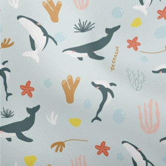 Whales And Corals In Various P Dobby