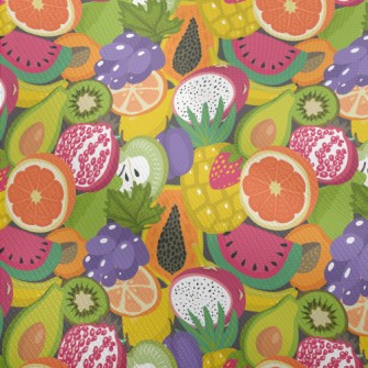 Brightly Colored Fresh Fruit Dobby