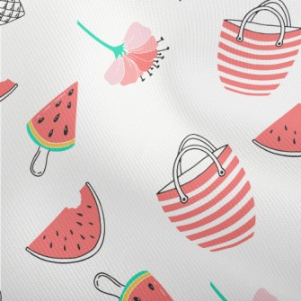 Red Flower Umbrella Bag Popsic Dobby