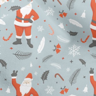 Happy Santa Claus Micro Fleece