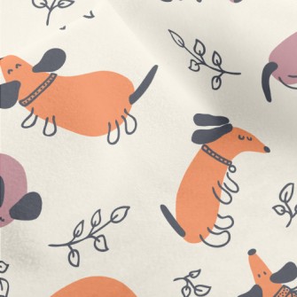 Colorful Cozy Dachshund Dog Micro Fleece